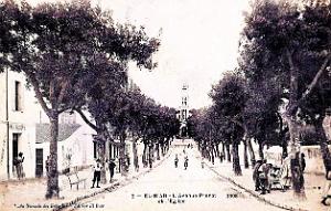 2603- Alger-El-Biar - Avenue Prenat et l'Eglise - 1908